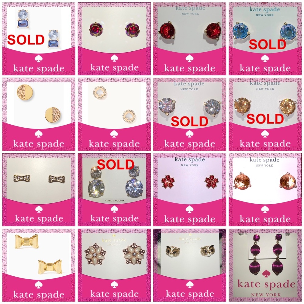 Take 40% Off 11 Kate Spade ♠️ Earrings Available NWTs